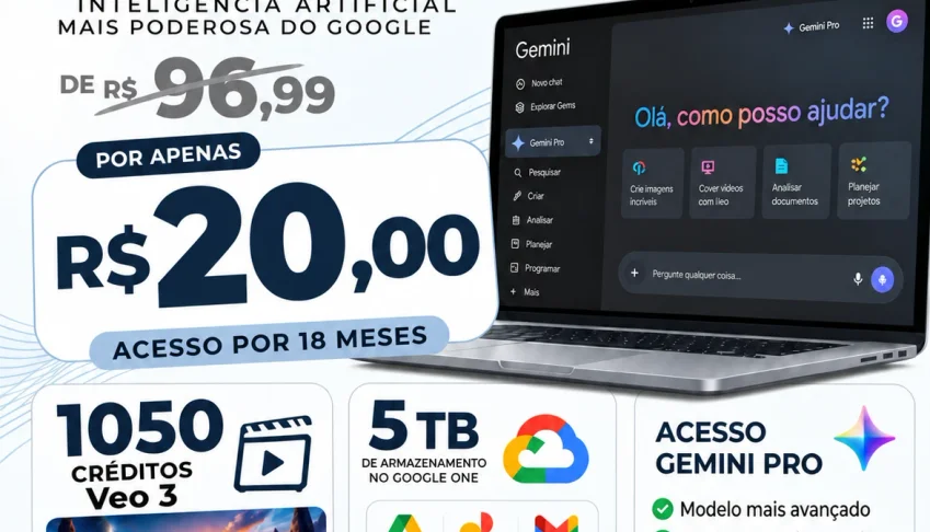 Gemini Pro Por 18 Meses Privado No Seu Email Garantia 30 DIA