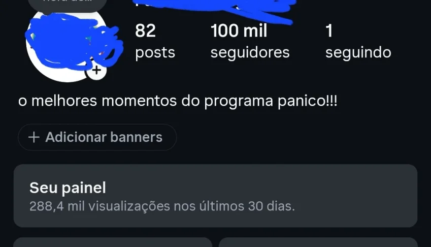 Conta instagram com 100k de seguidores reais