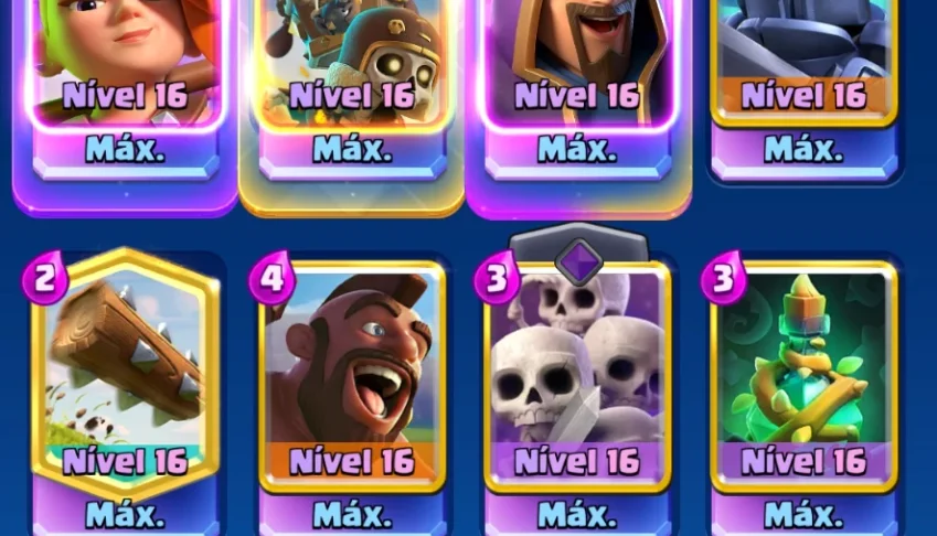 Clash Royale 14K Troféus | Rei 16 Máx | +745K Ouro | +6K Gem