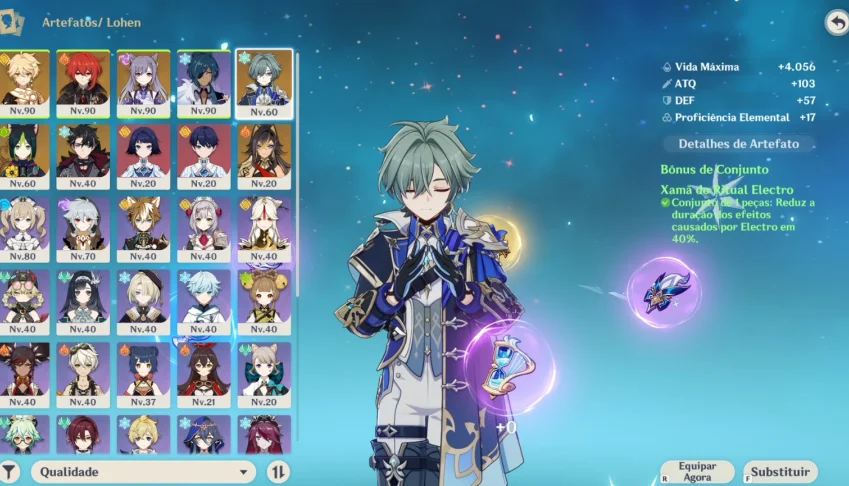 Conta Genshin Impact | Diluc + Lohen + Wriothesley