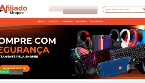 Site Afiliados Shopee em PHP