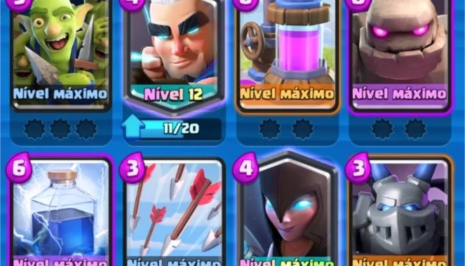 Conta nivel 12, várias cartas max 5764 troféus 300k de ouro.