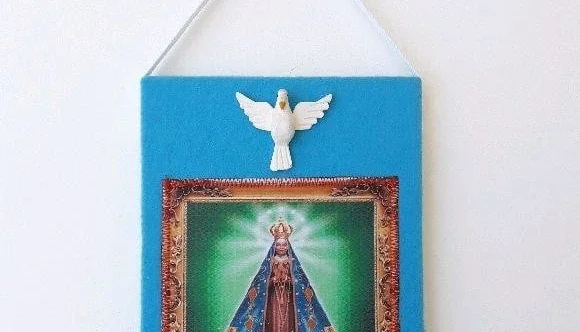 Quadrinho N. S. Aparecida com Divino