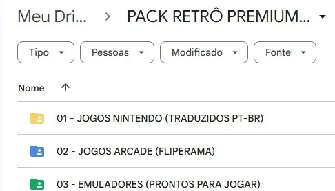 Pack Retrô: Nintendo Pt-Br + Arcade Fliperama - Envio Auto