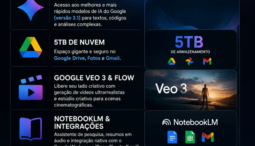 Gemini AI Pro 18 Meses + 5TB + Veo 3 garantia 30 dias