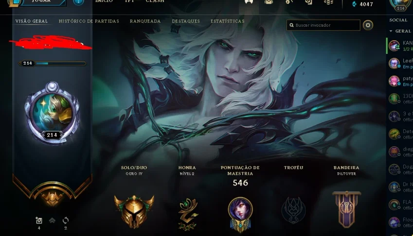 conta lol Skin e icones de 2013 (raros e full champ)