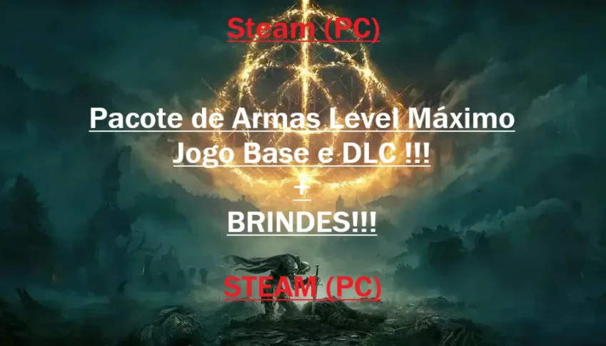 Elden Ring - Todas Armas Jogo BASE e DLC lv Máximo -Steam PC