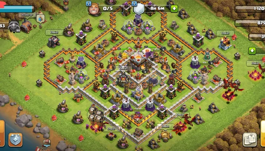 Vendo conta de Clash off clans vc 11 quase full