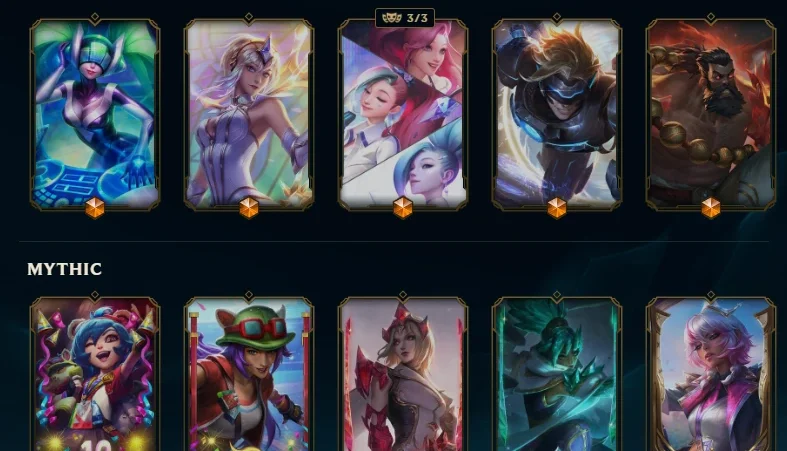 Conta da season 2 - MMR mestre 1k pdl - 611 skins lol + valo