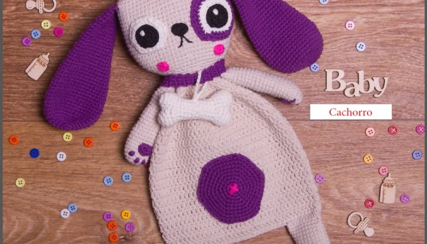 Receita em PDF - Cachorro Filhote Lindo Amigurumi