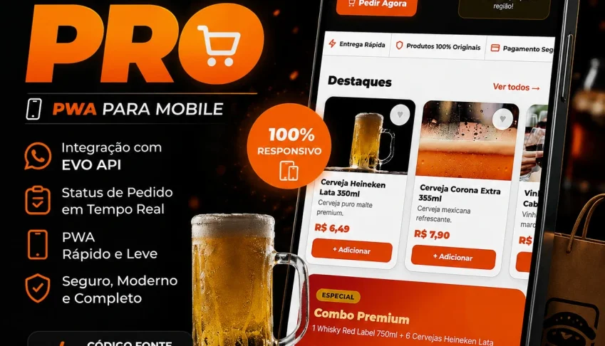 Loja Pro PWA – White Label com EVO API e Código Fonte 2026
