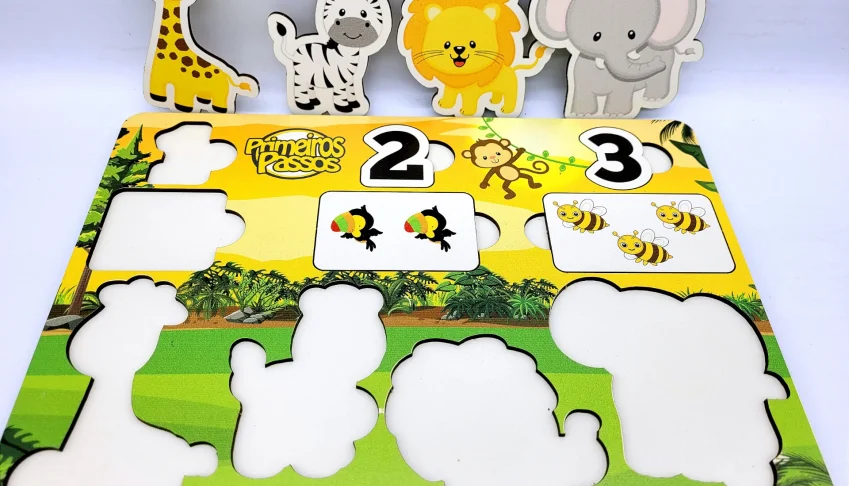 Jogo de Encaixe Safari Personalizado
