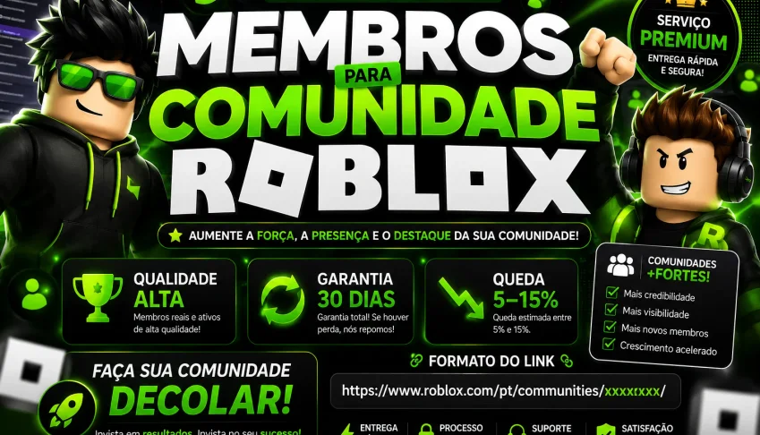 🚀 Membros Para Comunidade Roblox 🚀