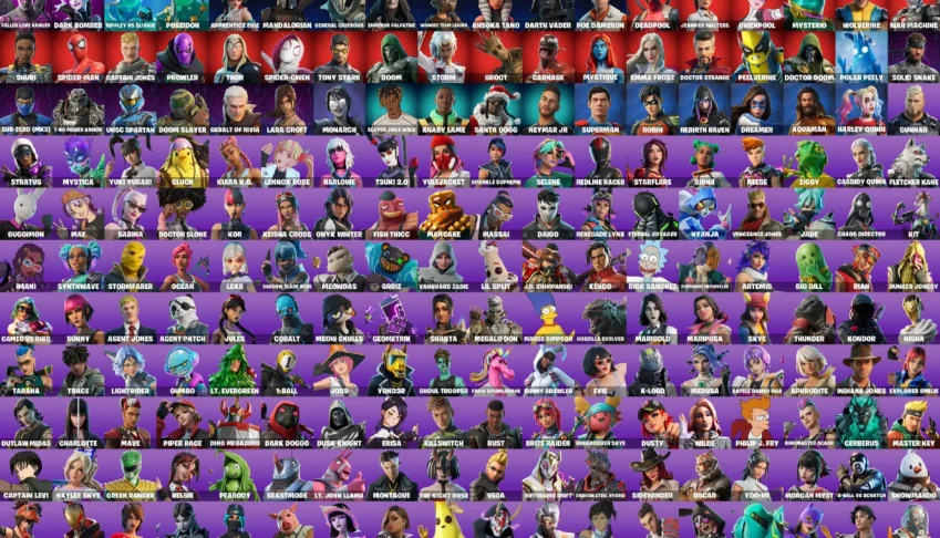 Conta de fortnite com salve o mundo antigo e 311 skins