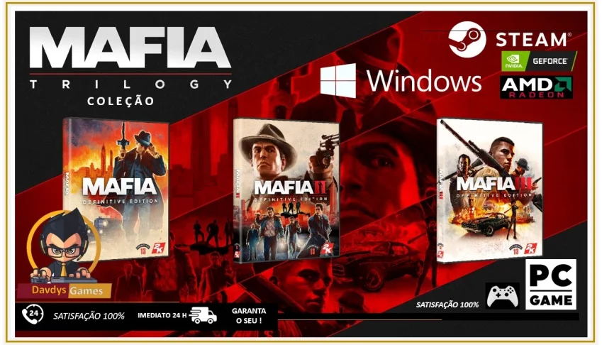 Mafia: Definitive Edition Trilogia - Coleção Pc