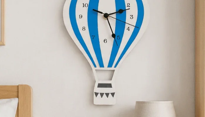 Relógio Infantil Balão em MDF 25 cm