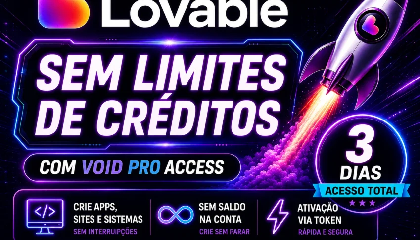 Lovable - Use sem Limite de Créditos | Acesso 3 dias