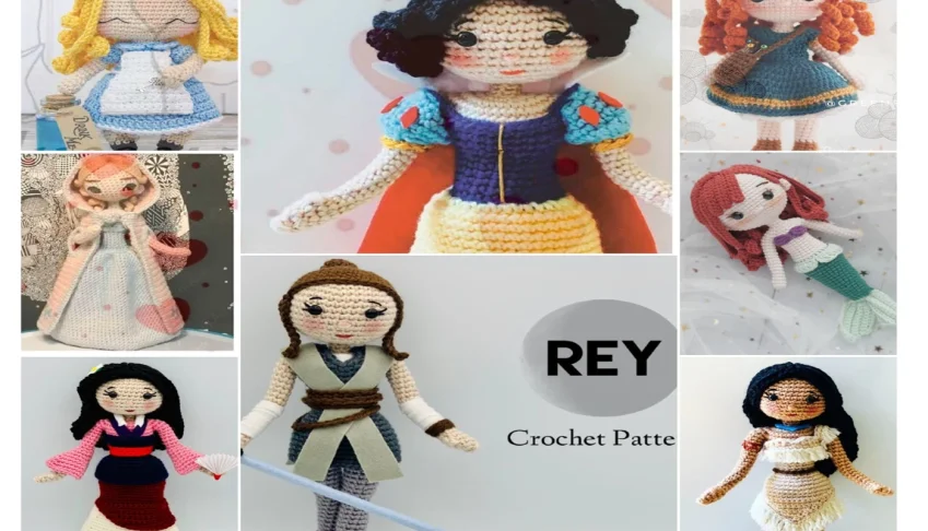 Combo 35 Receitas Crochê em PDF Princesas Amigurumi