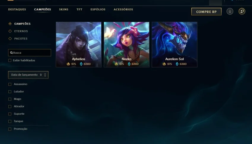 Conta Lol,Diamante 3 solo/diamante4 flex,147 campeões,94skin