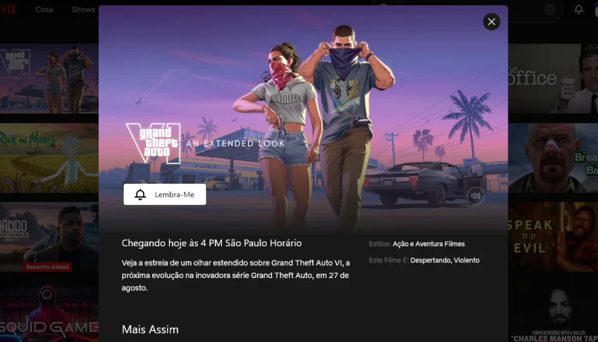 Netflix Garantia 30 dias, podendo chegar a 3 meses o mais
