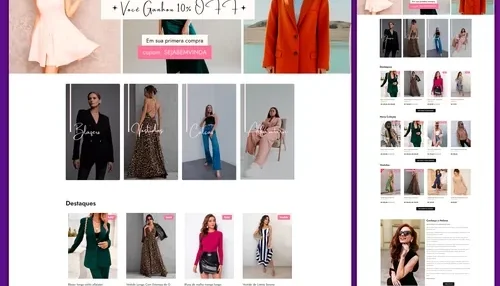 Loja Virtual Helena Closet - wordpress + Elementor