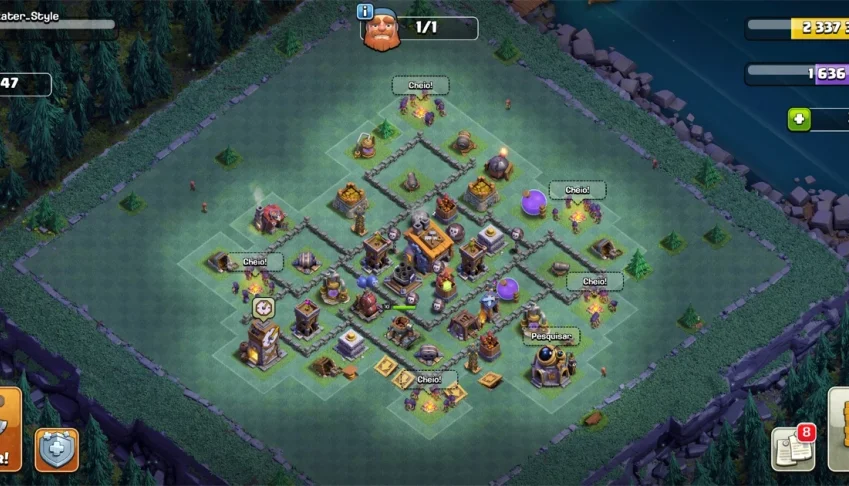 CONTA CLASH OF CLANS LVL 142 CV 11 PRATICAMENTE FULL