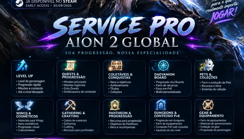 Service Aion 2 - Global Lancamento 30/09/26
