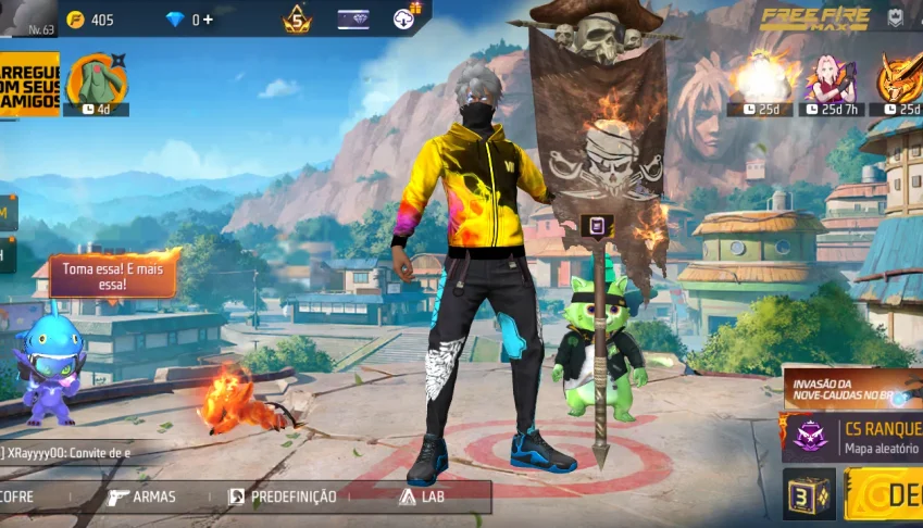 Conta de free fire pra sair logo