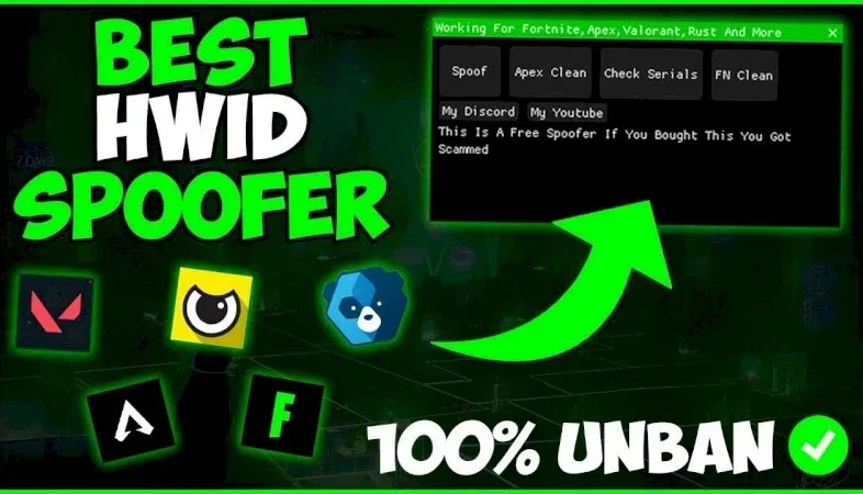 Spoofer Hwid - Removedor De Banimento [VITALÍCIO]