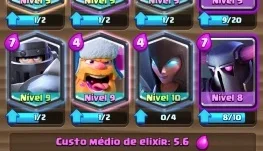 Conta Clash Royale nível 10, arena 12
