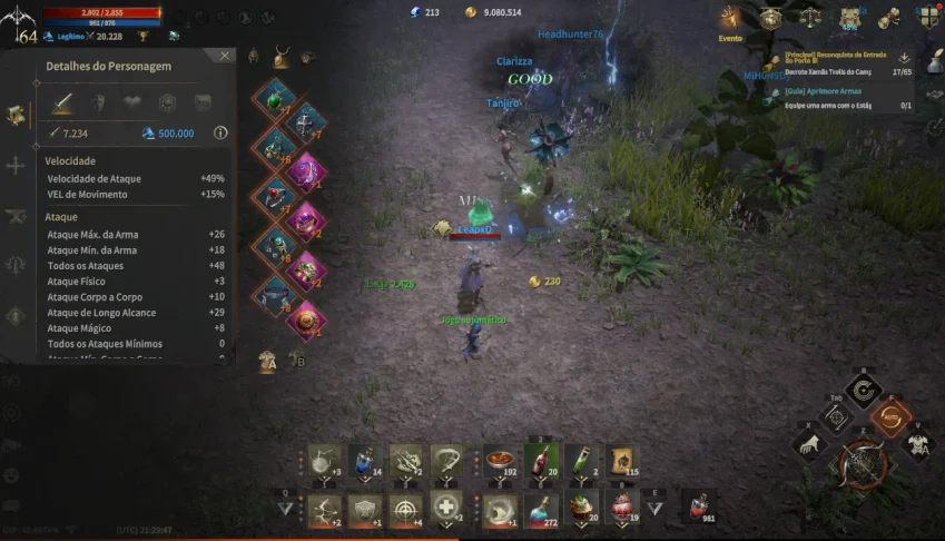 ROM Golden Age arqueiro lvl 64 20k combat power