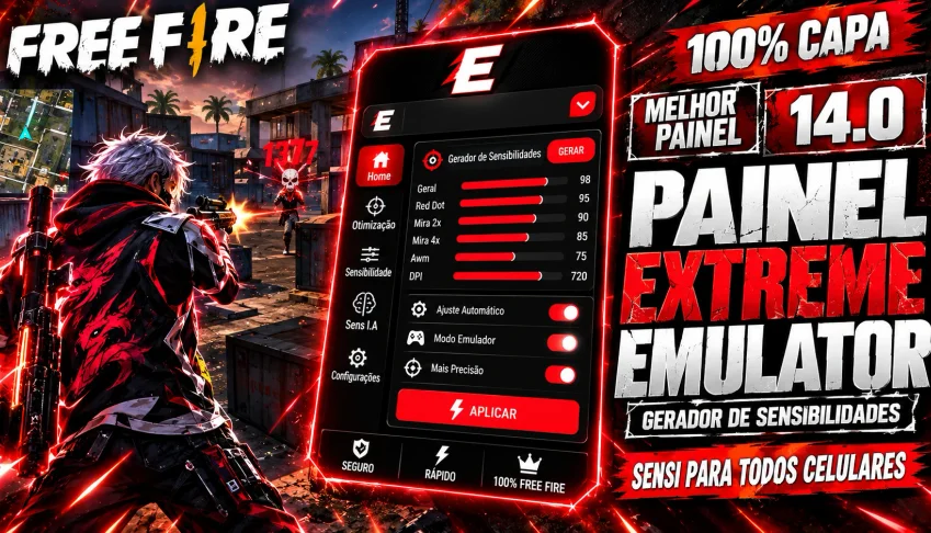 🚀 Novo Painel Extreme Emulador + Gerador De Sensibilidades