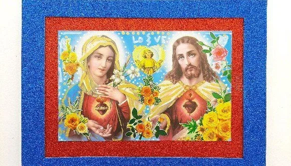 Quadrinho Kitsch "Sagrados Corações"