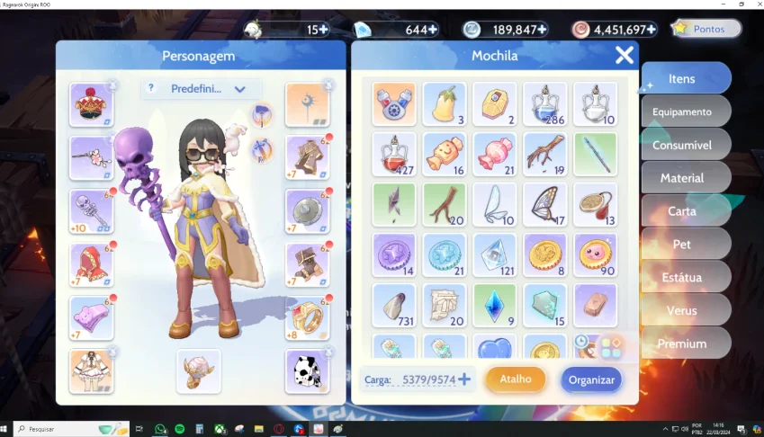 Conta Level 70 - Atualmente Upando Ainda - Prontera 4 - Mage
