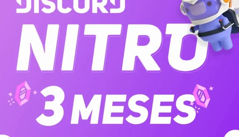 Discord Nitro 3 Meses pra contas novas