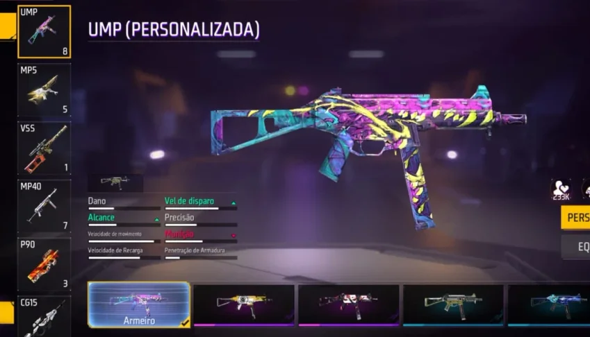 Conta Free Fire Top - Personagens e Skins Raras!