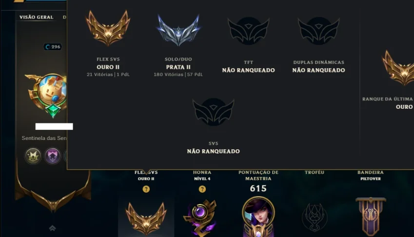Prata 2 com TODOS os Champs e 237 Skins ( SUP / ADC )