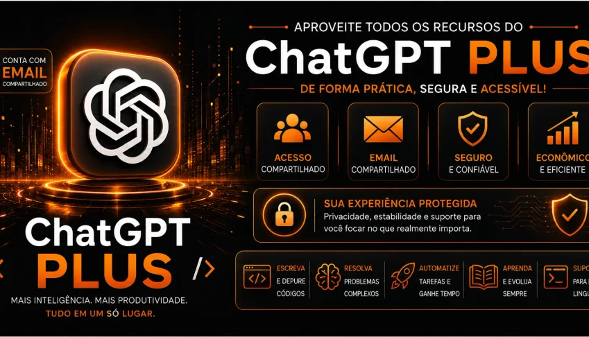 Chat Gpt 5.4 Plus E-Mail Compartilhado!
