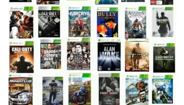 Pacote de jogos ex box 360