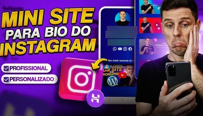 Mini para sites bio do instagram premium 20 modelos
