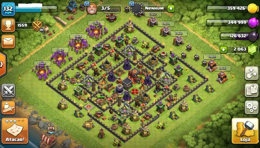 conta clash of clans