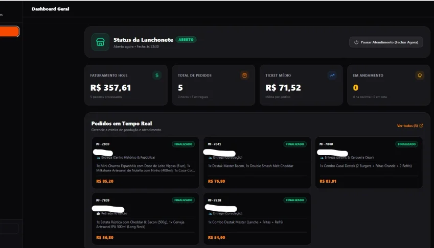 🍔 MenuFast SaaS — Cardápio Digital + Gestão de Pedidos
