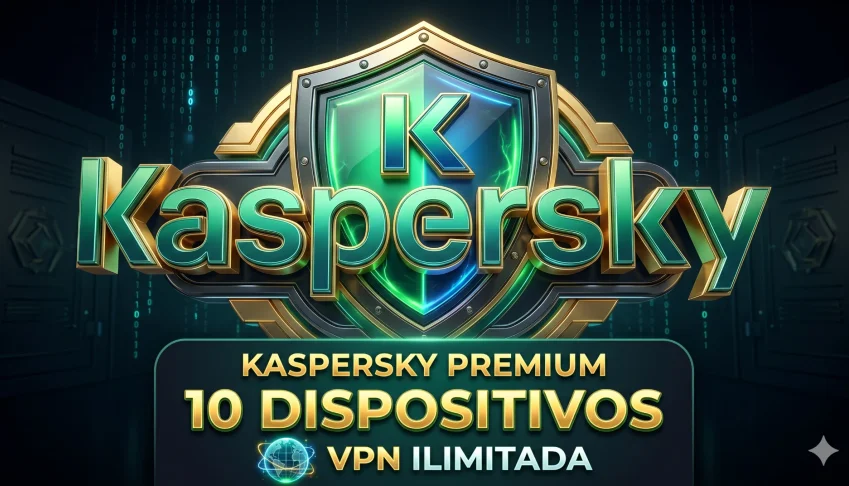 Kaspersky Premium 10 Dispositivos | VPN Ilimitada | 30 Dias