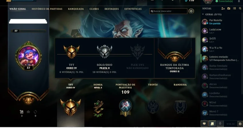 Vendo Conta do Lol 80R$