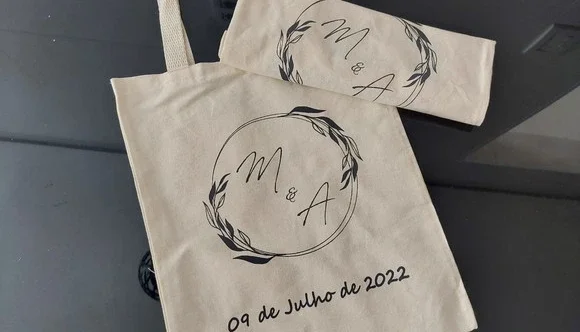 Sacola Ecobag Personalizada Casamento 30x40