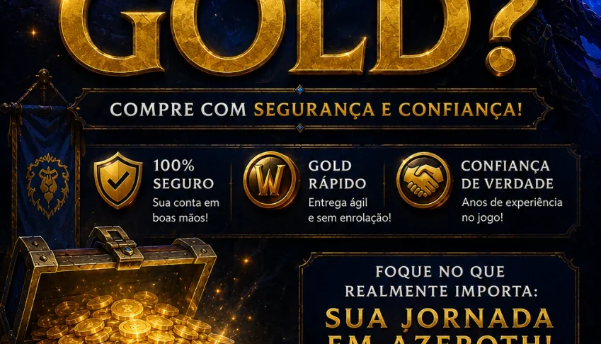 100k gold em qualquer server WoW Retail