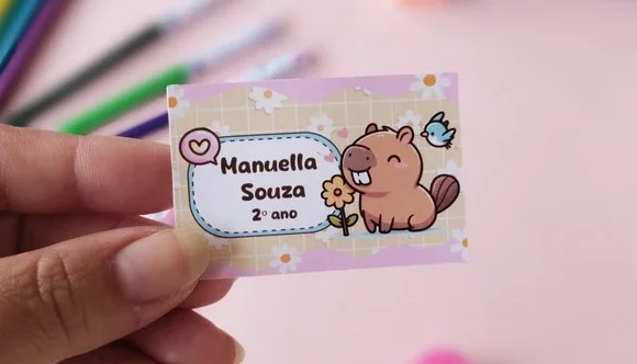 Etiqueta Escolar Personalizada — Kit 60 Peças