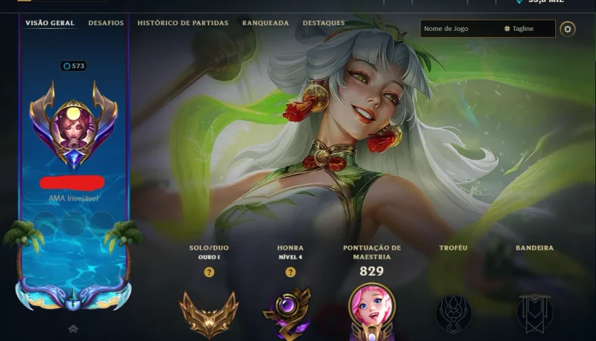Conta Mono Seraphine/Nivel 573/ Muitas Skins,Cromas,Icones+
