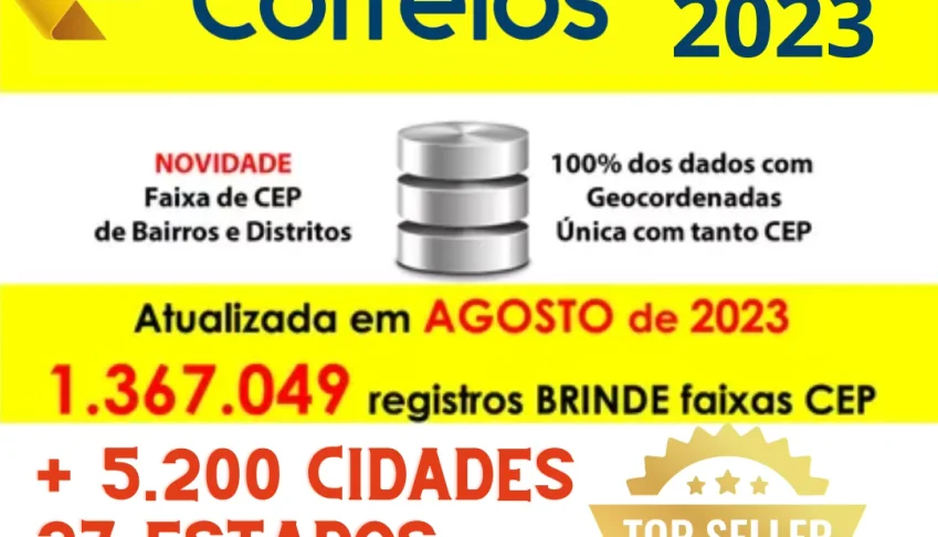 Base De Cep 2023 Master Completa Atualizada! [Bônus]