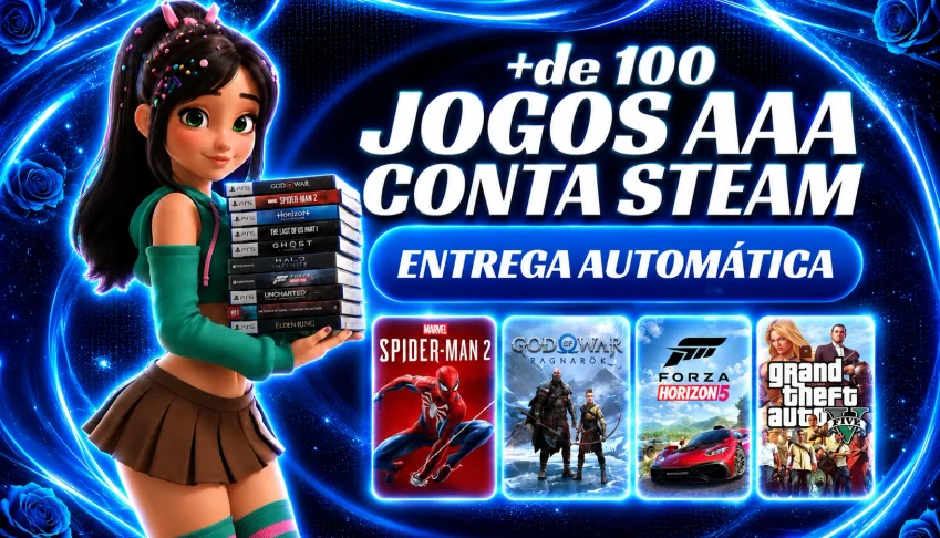 Conta Steam Jogos Aaa  +Brindes 🎁 Entrega Automática ⚡